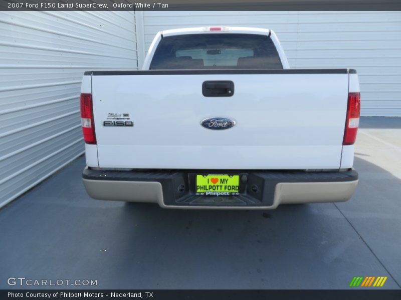 Oxford White / Tan 2007 Ford F150 Lariat SuperCrew