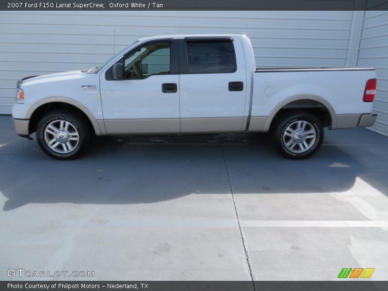 Oxford White / Tan 2007 Ford F150 Lariat SuperCrew