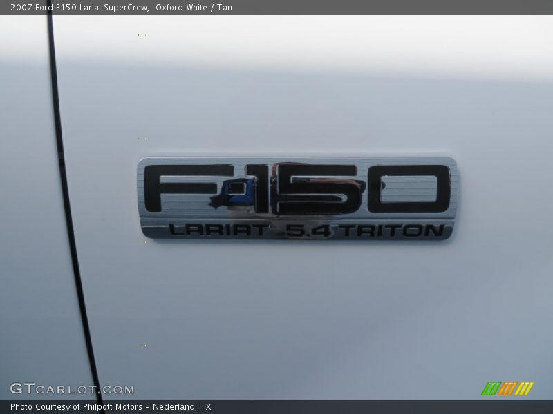 Oxford White / Tan 2007 Ford F150 Lariat SuperCrew