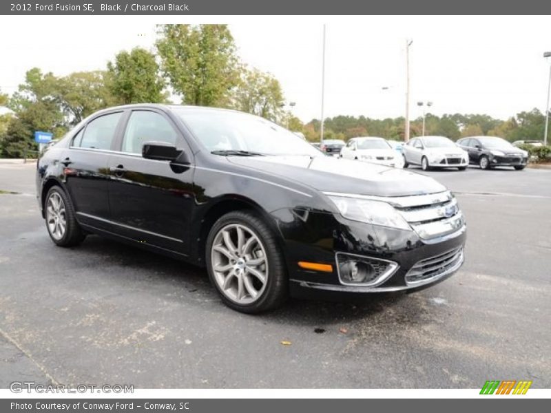 Black / Charcoal Black 2012 Ford Fusion SE