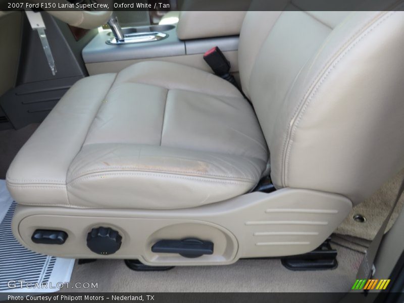 Oxford White / Tan 2007 Ford F150 Lariat SuperCrew