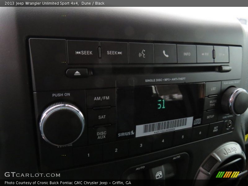 Dune / Black 2013 Jeep Wrangler Unlimited Sport 4x4