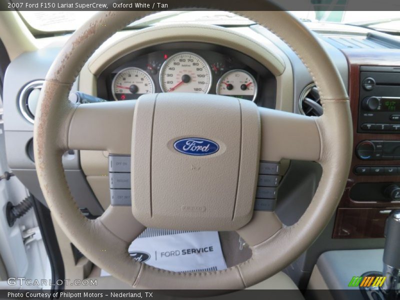 Oxford White / Tan 2007 Ford F150 Lariat SuperCrew
