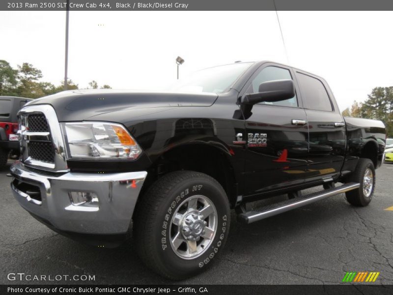 Black / Black/Diesel Gray 2013 Ram 2500 SLT Crew Cab 4x4