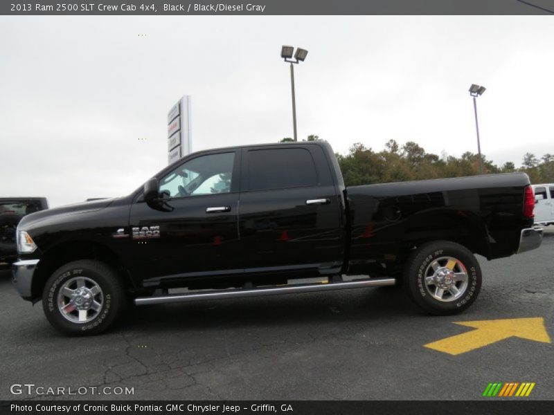 Black / Black/Diesel Gray 2013 Ram 2500 SLT Crew Cab 4x4