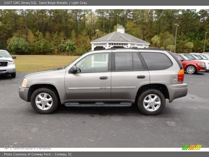 Sand Beige Metallic / Light Gray 2007 GMC Envoy SLE