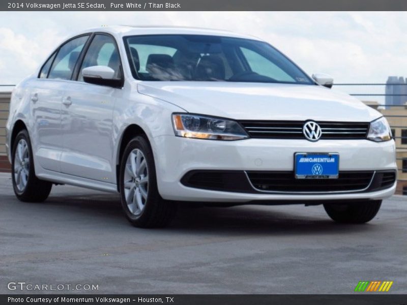 Pure White / Titan Black 2014 Volkswagen Jetta SE Sedan