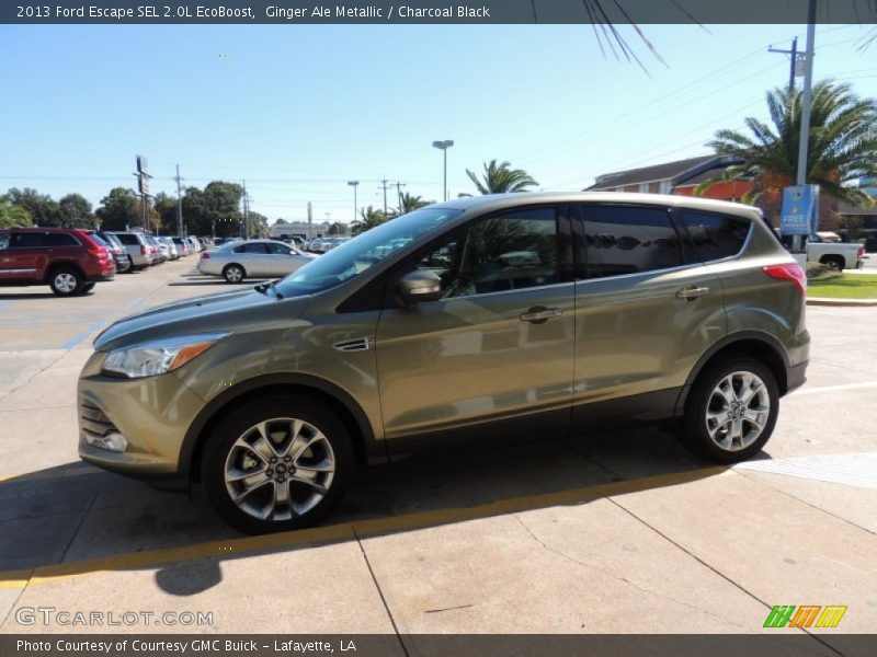 Ginger Ale Metallic / Charcoal Black 2013 Ford Escape SEL 2.0L EcoBoost