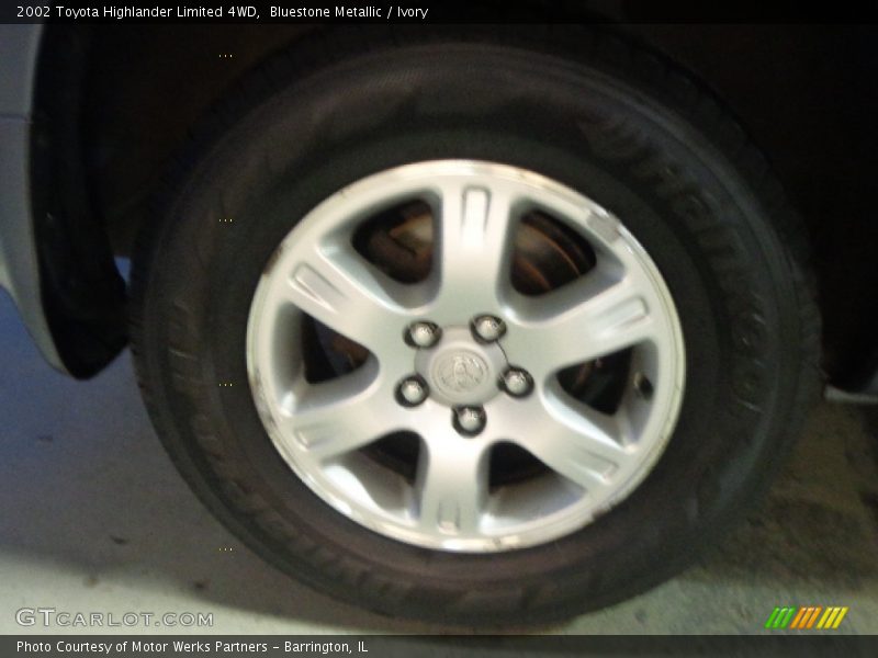 Bluestone Metallic / Ivory 2002 Toyota Highlander Limited 4WD