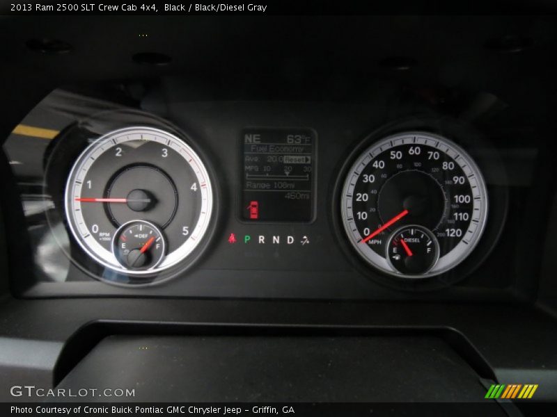 Black / Black/Diesel Gray 2013 Ram 2500 SLT Crew Cab 4x4