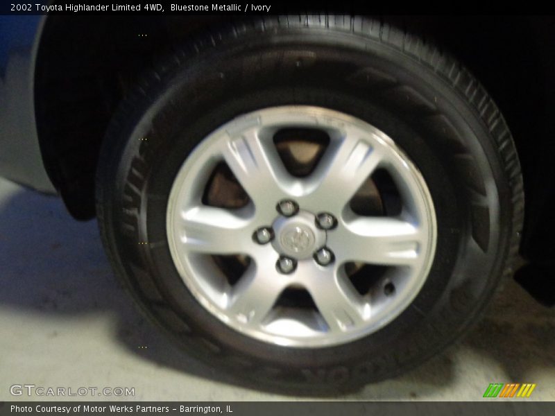 Bluestone Metallic / Ivory 2002 Toyota Highlander Limited 4WD