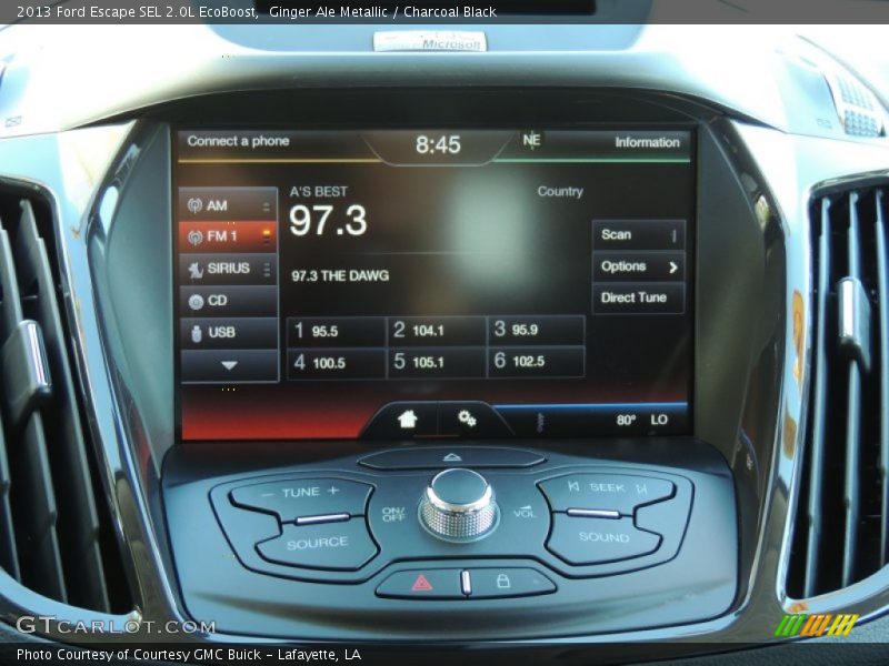 Ginger Ale Metallic / Charcoal Black 2013 Ford Escape SEL 2.0L EcoBoost