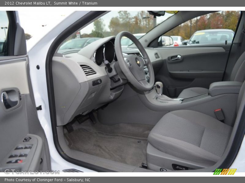 Summit White / Titanium 2012 Chevrolet Malibu LT