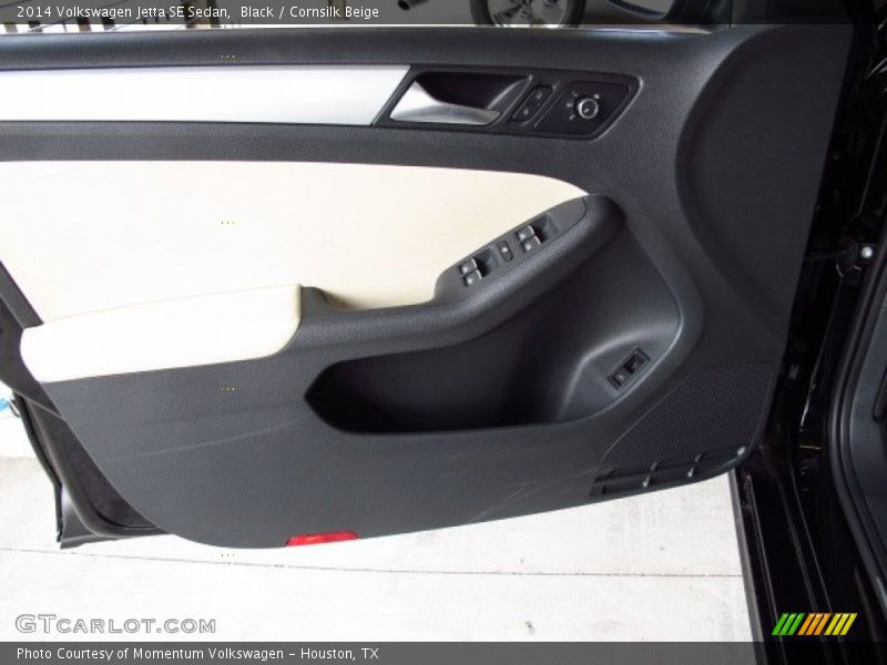 Black / Cornsilk Beige 2014 Volkswagen Jetta SE Sedan