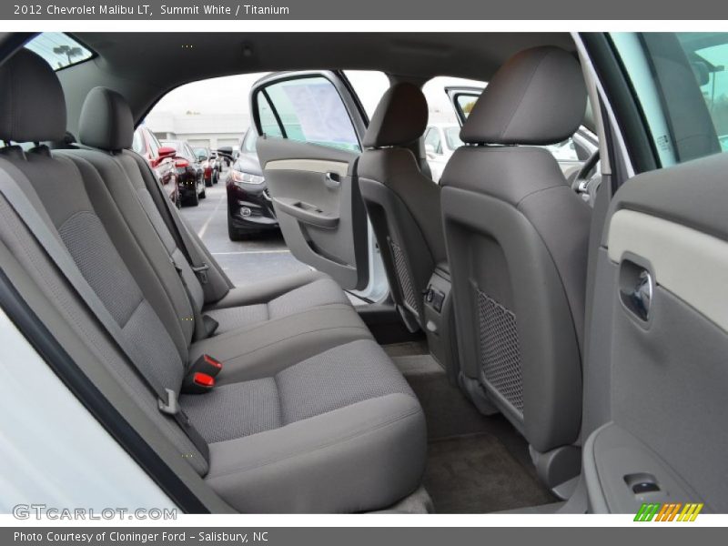 Summit White / Titanium 2012 Chevrolet Malibu LT