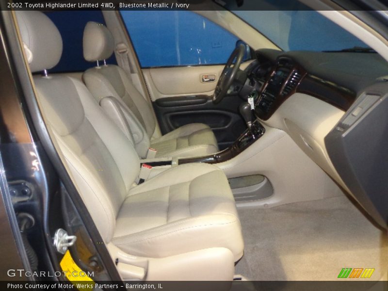 Bluestone Metallic / Ivory 2002 Toyota Highlander Limited 4WD