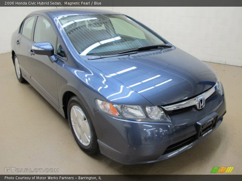 Magnetic Pearl / Blue 2006 Honda Civic Hybrid Sedan