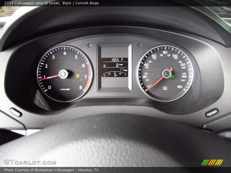 Black / Cornsilk Beige 2014 Volkswagen Jetta SE Sedan