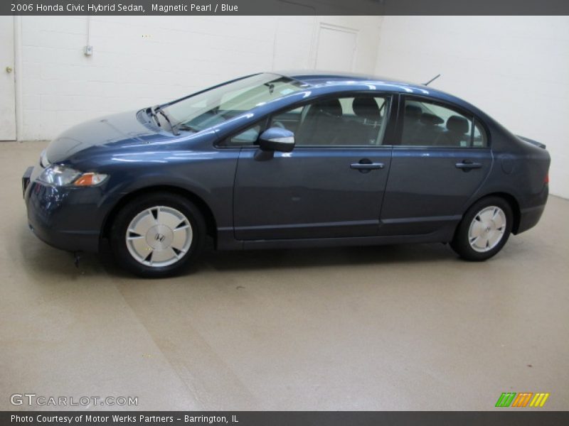 Magnetic Pearl / Blue 2006 Honda Civic Hybrid Sedan