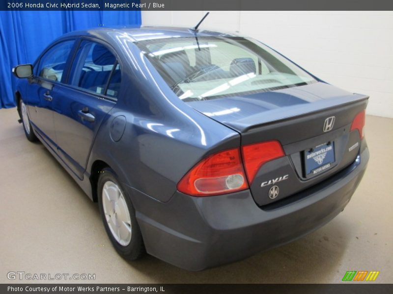 Magnetic Pearl / Blue 2006 Honda Civic Hybrid Sedan