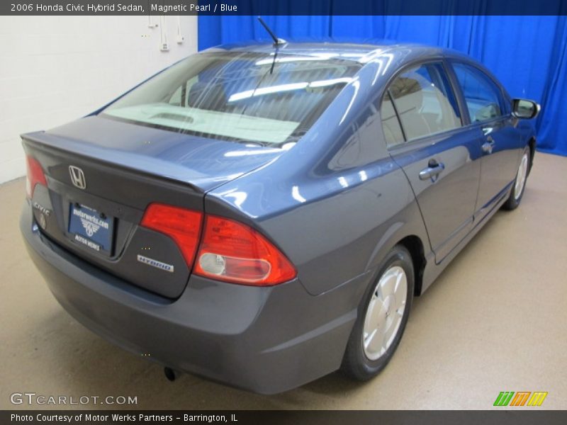 Magnetic Pearl / Blue 2006 Honda Civic Hybrid Sedan