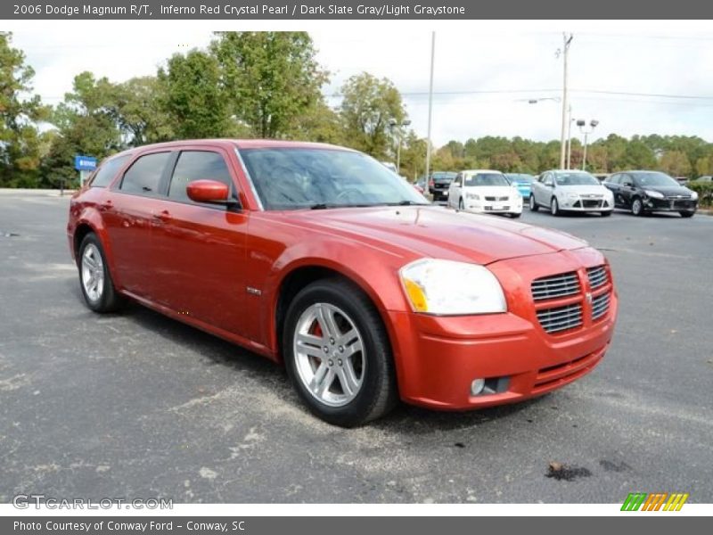 Inferno Red Crystal Pearl / Dark Slate Gray/Light Graystone 2006 Dodge Magnum R/T