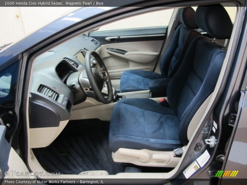 Magnetic Pearl / Blue 2006 Honda Civic Hybrid Sedan