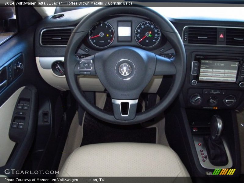 Toffee Brown Metallic / Cornsilk Beige 2014 Volkswagen Jetta SE Sedan