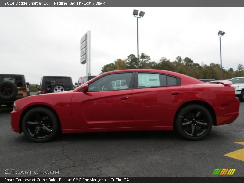 Redline Red Tri-Coat / Black 2014 Dodge Charger SXT