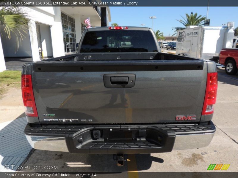 Gray Green Metallic / Ebony 2011 GMC Sierra 1500 SLE Extended Cab 4x4