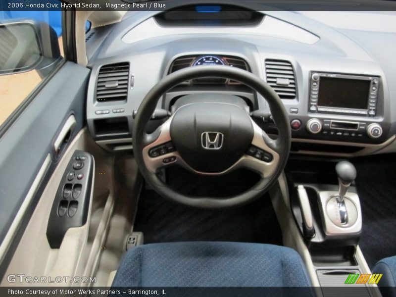 Magnetic Pearl / Blue 2006 Honda Civic Hybrid Sedan