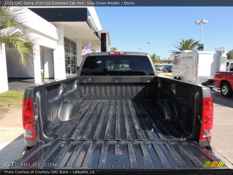 Gray Green Metallic / Ebony 2011 GMC Sierra 1500 SLE Extended Cab 4x4