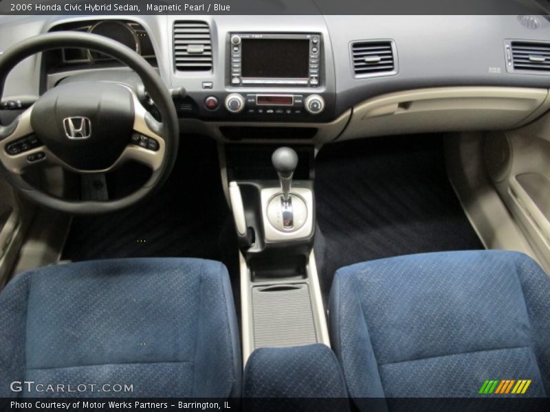 Magnetic Pearl / Blue 2006 Honda Civic Hybrid Sedan