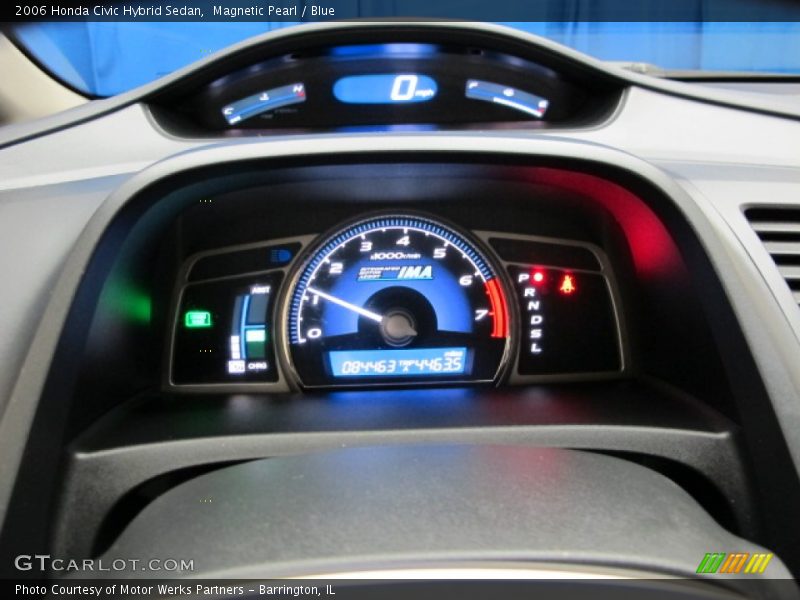 Magnetic Pearl / Blue 2006 Honda Civic Hybrid Sedan
