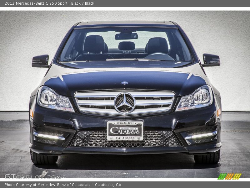Black / Black 2012 Mercedes-Benz C 250 Sport