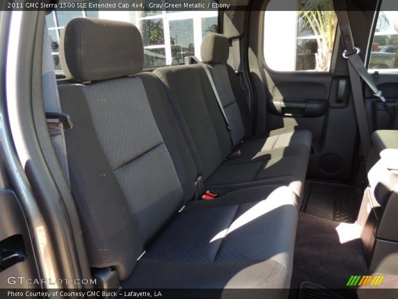 Gray Green Metallic / Ebony 2011 GMC Sierra 1500 SLE Extended Cab 4x4