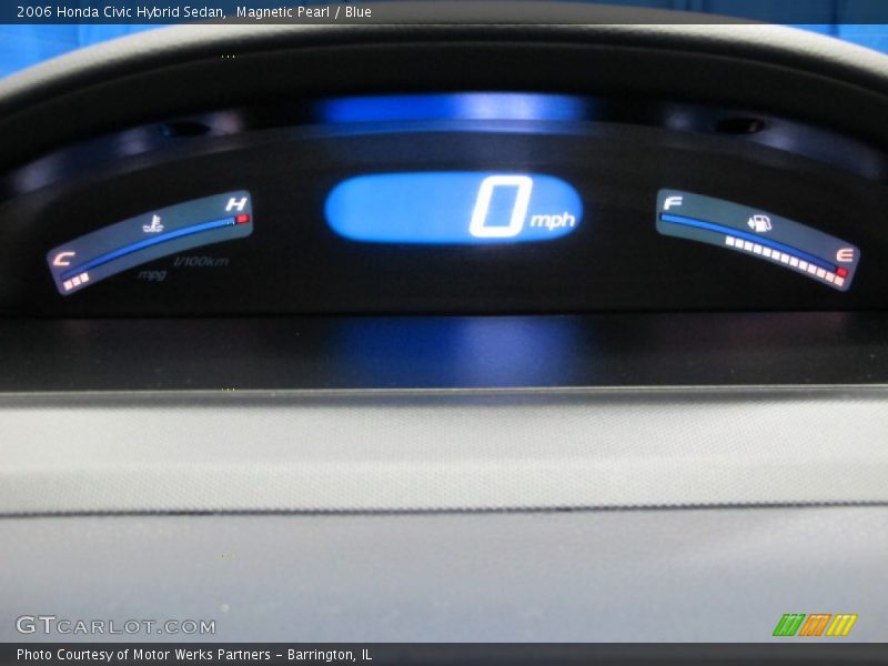 Magnetic Pearl / Blue 2006 Honda Civic Hybrid Sedan