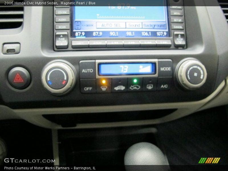Magnetic Pearl / Blue 2006 Honda Civic Hybrid Sedan