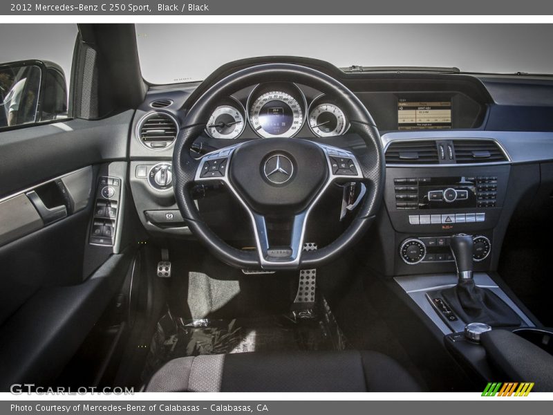 Black / Black 2012 Mercedes-Benz C 250 Sport