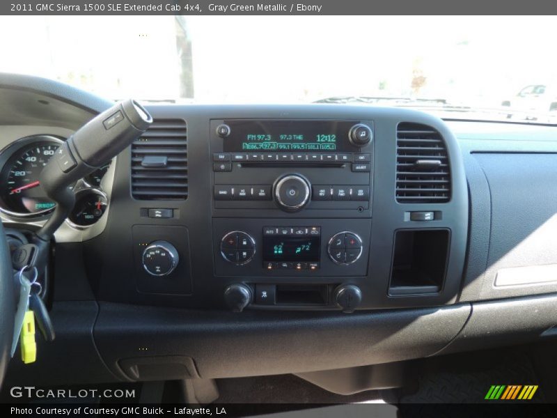 Gray Green Metallic / Ebony 2011 GMC Sierra 1500 SLE Extended Cab 4x4