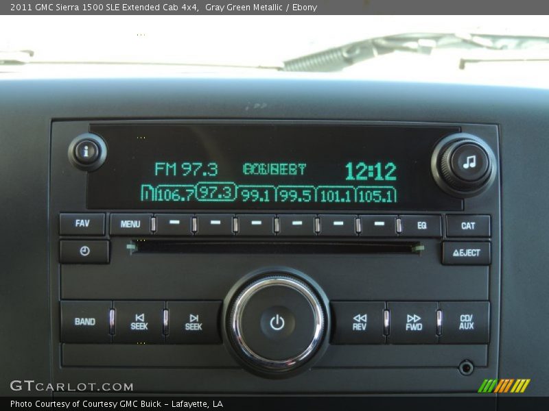 Gray Green Metallic / Ebony 2011 GMC Sierra 1500 SLE Extended Cab 4x4