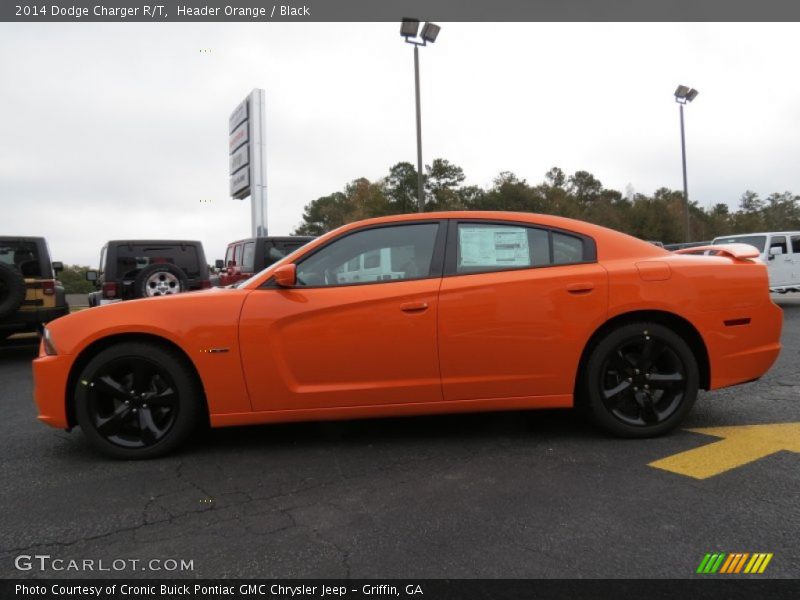 Header Orange / Black 2014 Dodge Charger R/T