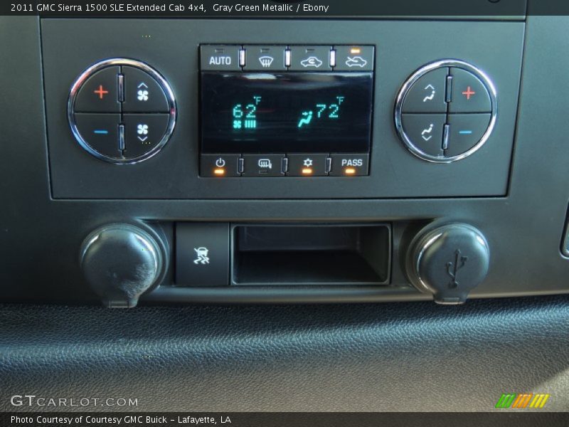 Gray Green Metallic / Ebony 2011 GMC Sierra 1500 SLE Extended Cab 4x4