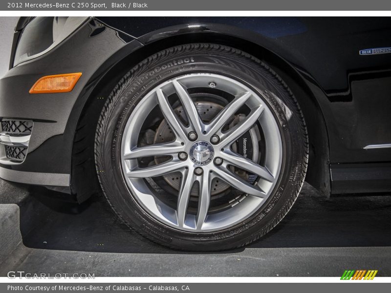 Black / Black 2012 Mercedes-Benz C 250 Sport