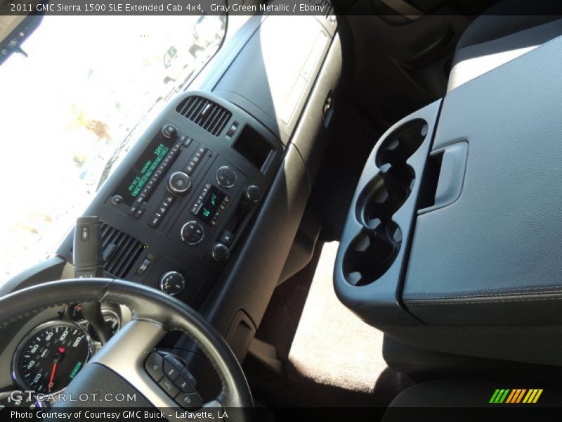 Gray Green Metallic / Ebony 2011 GMC Sierra 1500 SLE Extended Cab 4x4