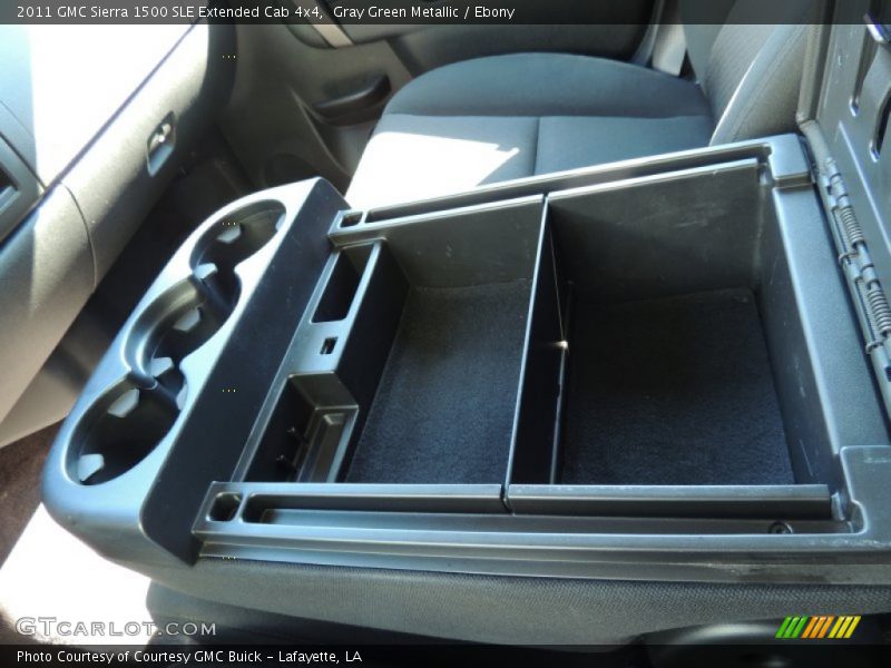 Gray Green Metallic / Ebony 2011 GMC Sierra 1500 SLE Extended Cab 4x4