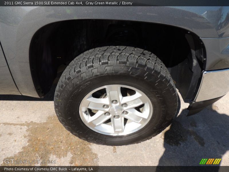Gray Green Metallic / Ebony 2011 GMC Sierra 1500 SLE Extended Cab 4x4