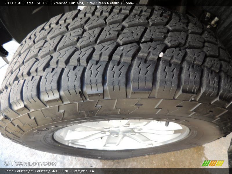 Gray Green Metallic / Ebony 2011 GMC Sierra 1500 SLE Extended Cab 4x4