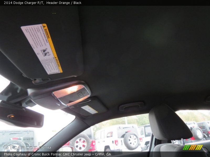 Header Orange / Black 2014 Dodge Charger R/T