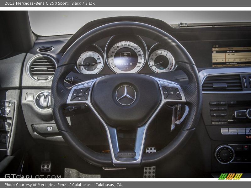 Black / Black 2012 Mercedes-Benz C 250 Sport